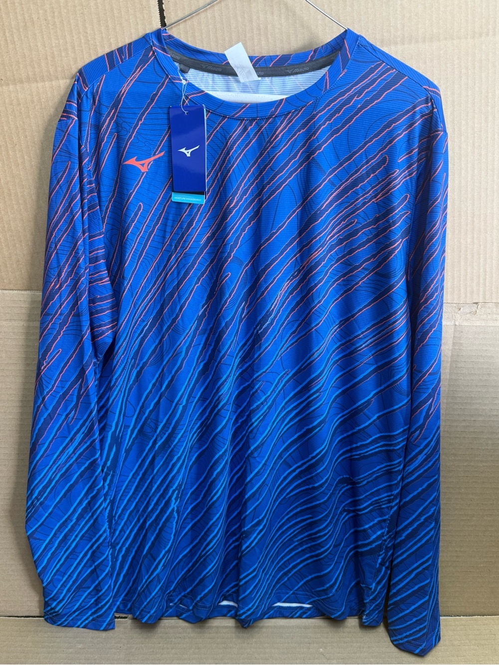 New Mizuno Royal Blue Athletic Top